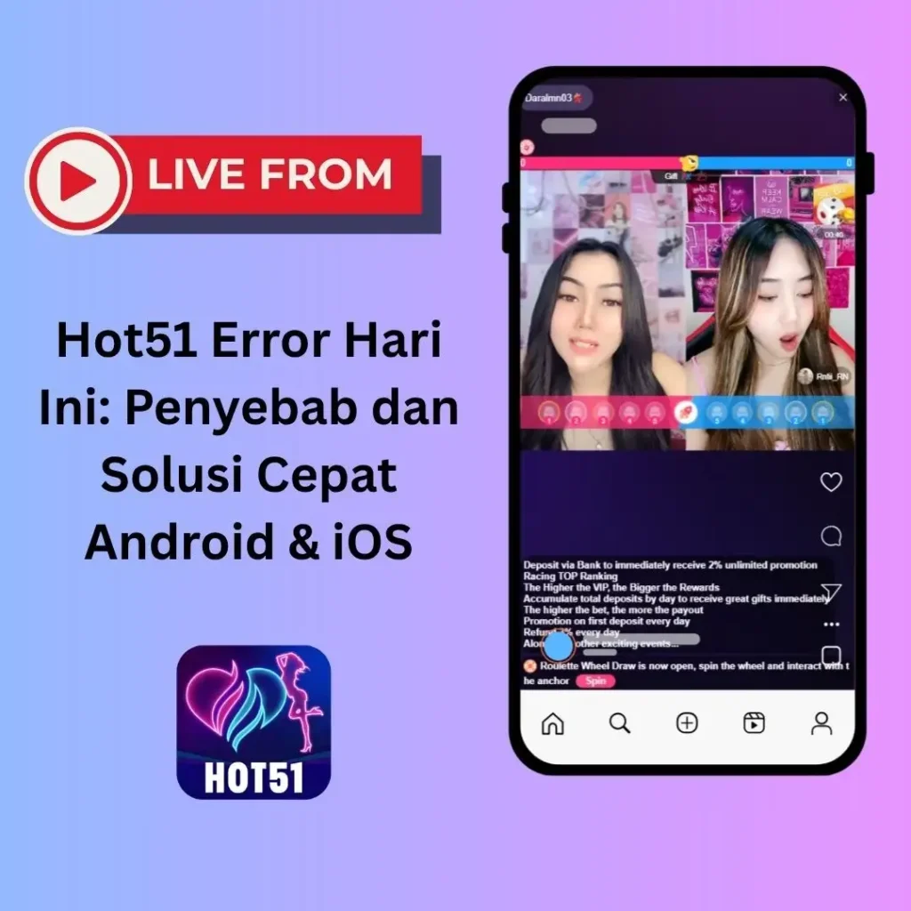 Hot51 Error Hari Ini: Penyebab dan Solusi Cepat Android & iOS