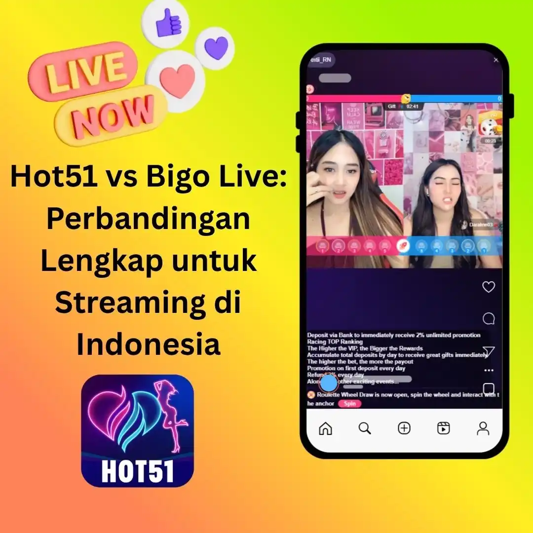 You are currently viewing Hot51 vs Bigo Live: Perbandingan Lengkap untuk Streaming di Indonesia